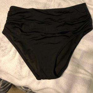Victoria’s Secret Black High Waisted Swim Bottoms